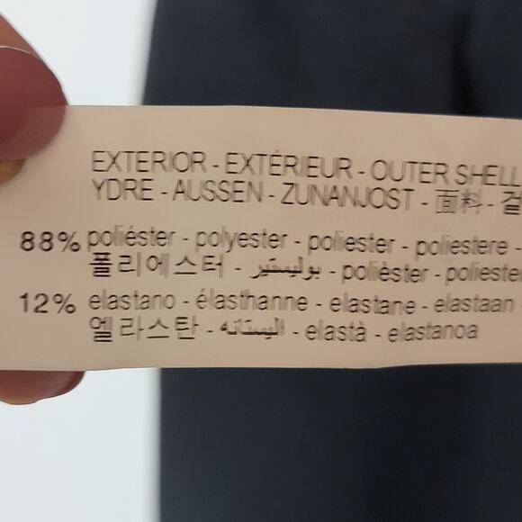 Zara Open Front Black Vest Small Glen Lined Minimalist Old Money Business READ! - Picture 9 of 10